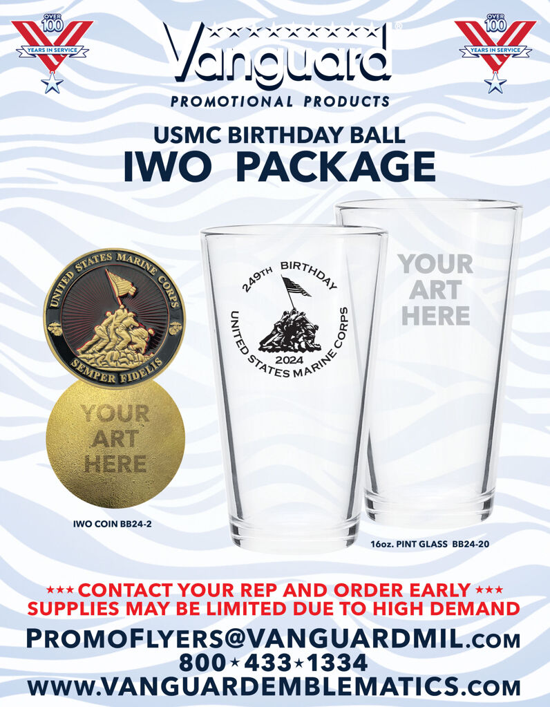 Promo Flyers for USMC Birthday IWO Package 2024