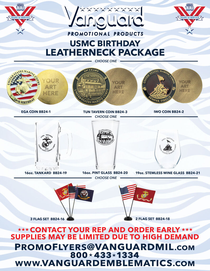 Promo Flyers for USMC Birthday Leatherneck Package 2024